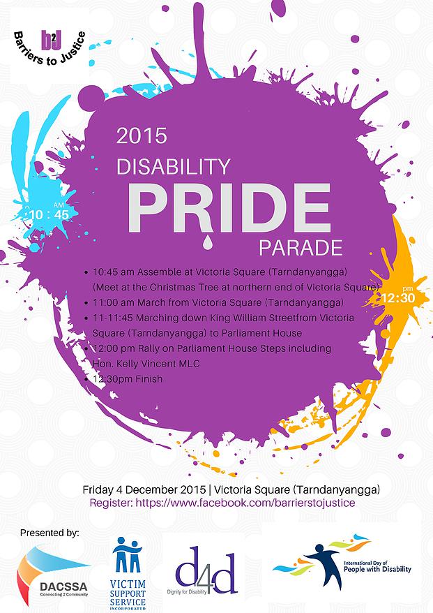 2015 Disability Pride Parade Flyer - 4Dec15